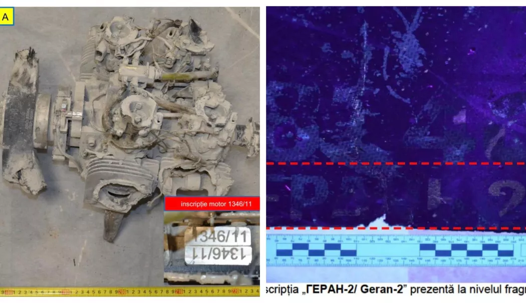 Primele imagini cu resturile dronei rusești care a lovit blocul din Galați