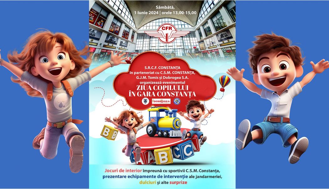 Pe 1 Iunie, Gara Constanţa devine teren de joacă pentru cei mici - 11-1717073852.jpg