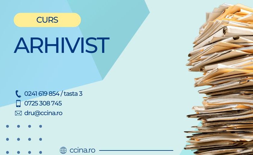 O nouă sesiune a cursului cu specializarea „Arhivist”, la CCINA Constanţa