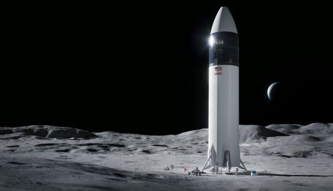BBC: NASA a ales compania lui Elon Musk pentru a repune un om pe Lună începând cu 2024 - 118088436forpressrelease-1618670134.jpg
