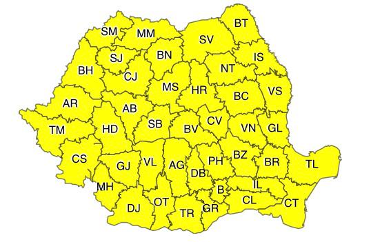COD GALBEN de vânt și ninsoare. Vremea se va răci brusc! - 11febrcodgalben-1613031218.jpg