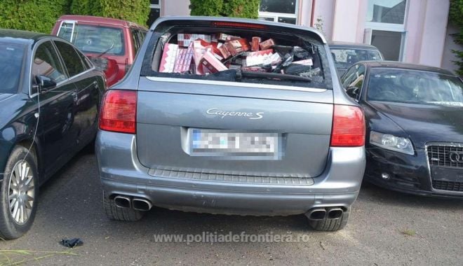 Porsche Cayenne cu număr fals de înmatriculare și plin cu țigări, depistat la frontieră - 1623399276579896c3925f1c4764945d-1623401073.jpg