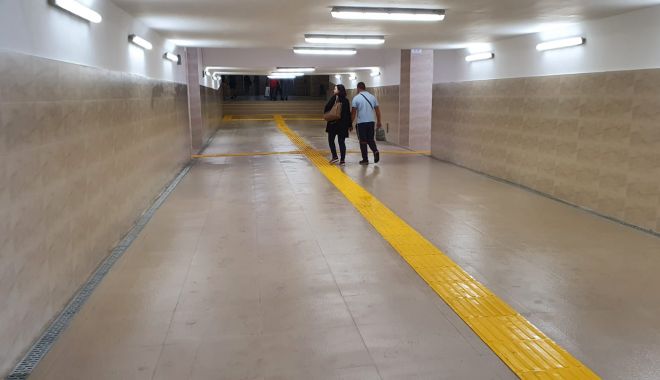 GALERIE FOTO / Tunelul pietonal din Gara Constanța a fost redeschis. 