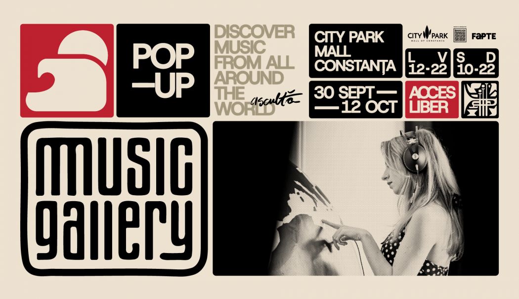 Music Gallery: singura expoziție dedicată muzicii din România ajunge la City Park Mall Constanța - 1920x1100--cover-comunicat04-1759141148.png