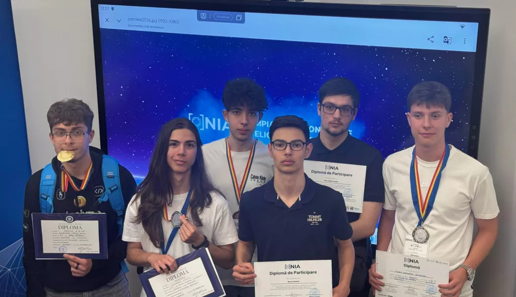 Viitorul se scrie în cod pentru elevii Colegiului „Mircea” din Constanța. Performanțe la Olimpiada de Inteligență Artificială 2026 - 1mircisti-1776715828.webp