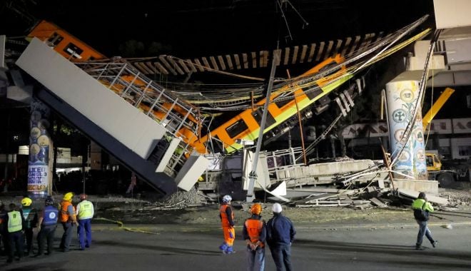 VIDEO. Pod prăbuşit pe o linie de metrou în Mexic: 20 morţi şi 49 de persoane spitalizate - 20210504t073427z913752293rc2v8n9-1620116269.jpg