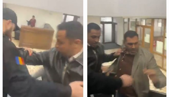 SCANDAL ȘI ÎMBRÂNCELI, după ce membri ai Partidului SOS au vrut să ajungă la ședința Consiliului Local Municipal Constanța