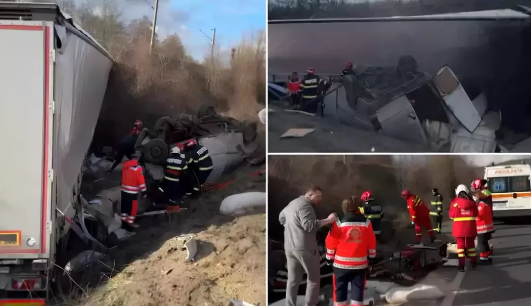 Tragedie pe DN6: Trei morți și mai multe persoane rănite după coliziunea unui autocamion cu un microbuz