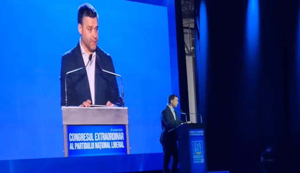 Ciprian Ciucu, aplaudat minute în șir la Congresul PNL. Atac dur la adresa „sistemului” și a celor care l-au contestat pe Ilie Bolojan - 20260621-4-1782038359.webp