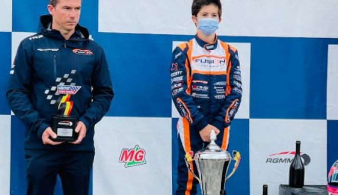 Karting / Pilotul român David Cosma Cristofor, pe podium la etapa de EuroSeries - 24059424525878716980242476619846-1630495307.jpg