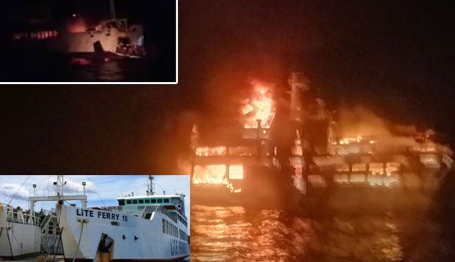 24 de pasageri au dispărut de pe un ferry-boat în flăcări - 24depasageriaudisparut-1567412890.jpg