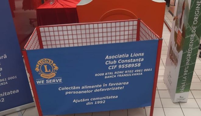 Lions Club Constanța organizează Banca de alimente 