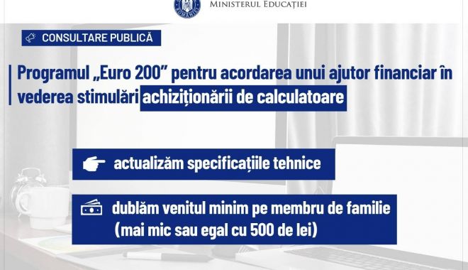 Ministerul Educaţiei. Ce se întâmplă cu programul ''Euro 200'' - 33178402112129025559875276404135-1676633947.jpg