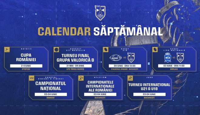 Sportivii de la CSM Constanța nu au vacanță! Competițiile sportive se țin lanț în perioada următoare
