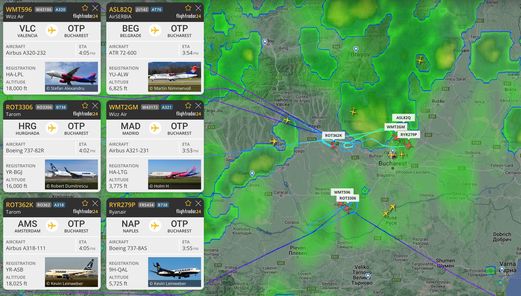 Mai multe zboruri către Otopeni, nevoite să aștepte în aer să treacă furtuna