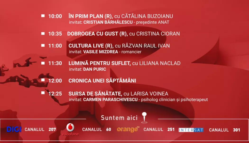 Foto - Programul zilei de duminică, 7 iunie, de la Antena 3 Constanța