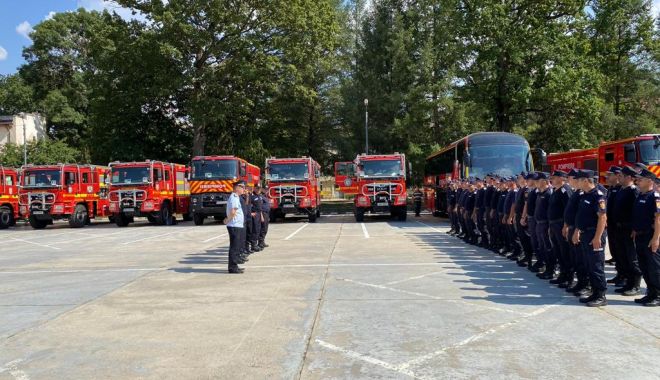 România trimite alți 56 de pompieri și un modul specializat de stins incendii de pădure în Grecia