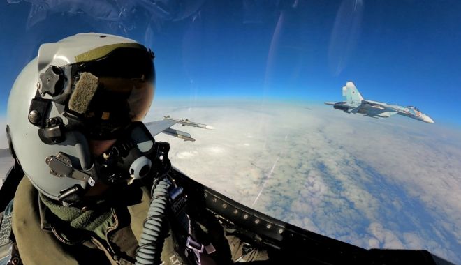 Piloții români au interceptat zeci de avioane militare rusești: coordonarea se face din Germania