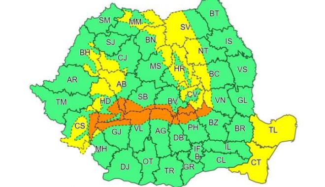 Un nou COD GALBEN emis de meteorologi, pentru Constanţa!