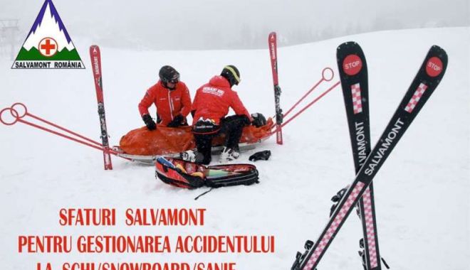 Sfaturi de la salvamontiști pentru martorii accidentelor pe pârtiile de schi: Nu intraţi în panică, protejaţi victima!