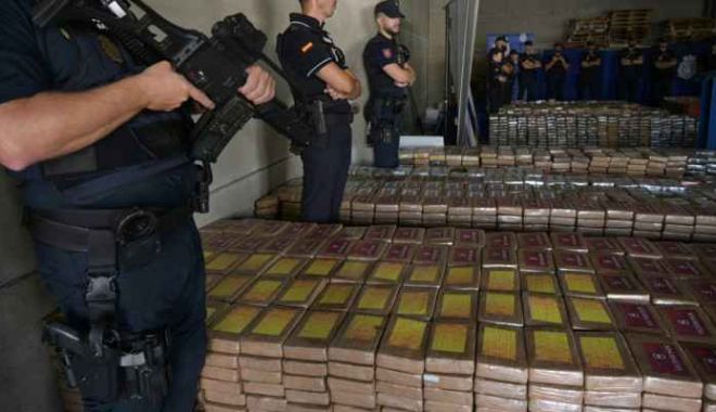 Captură record de cocaină. Traficanții de droguri din Ecuador au trimis în Europa 9,5 tone de stupefiante