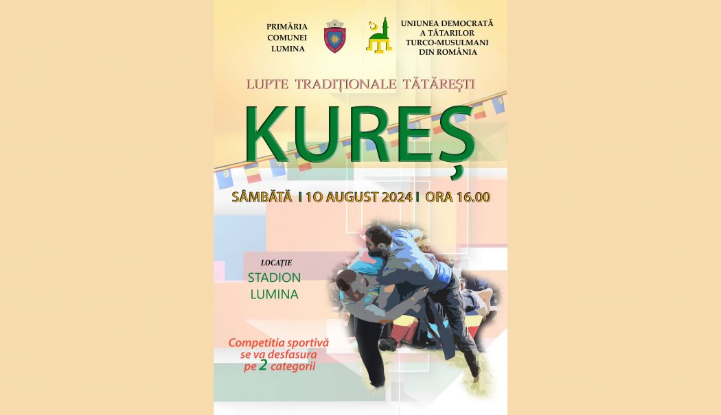 UDTTMR organizează sâmbătă lupte tradiționale tătărești Kureș, la Lumina - 45423652991618988721533689853522-1723231257.jpg
