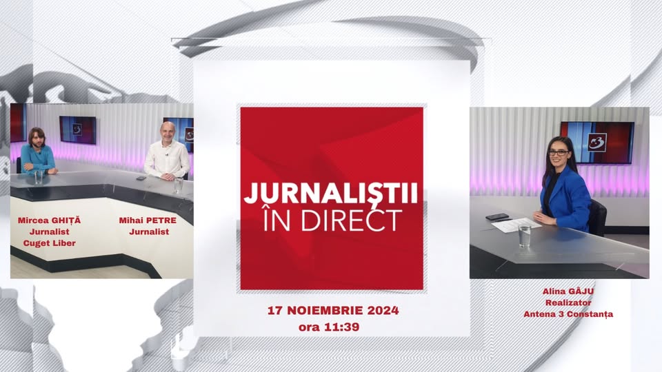 Nu ratați emisiunea „Jurnaliștii în direct”, duminică, 17 noiembrie, pe Antena 3 Constanța! - 46609734111039356517403719201343-1731757436.jpg