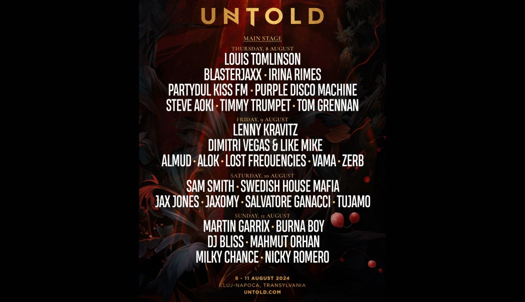 Organizatorii UNTOLD, festival care ocupă locul 3 în lume, anunță lista artiștilor și DJ-ilor care vor urca pe cele opt scene ale ediției de anul acesta