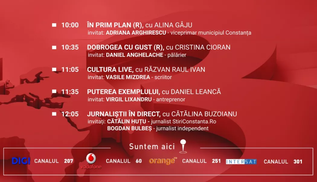 Programul zilei de duminică, 1 martie, de la Antena 3 Constanța - 5ae1b93f631144de8e5068c134f56e3c-1772296121.webp