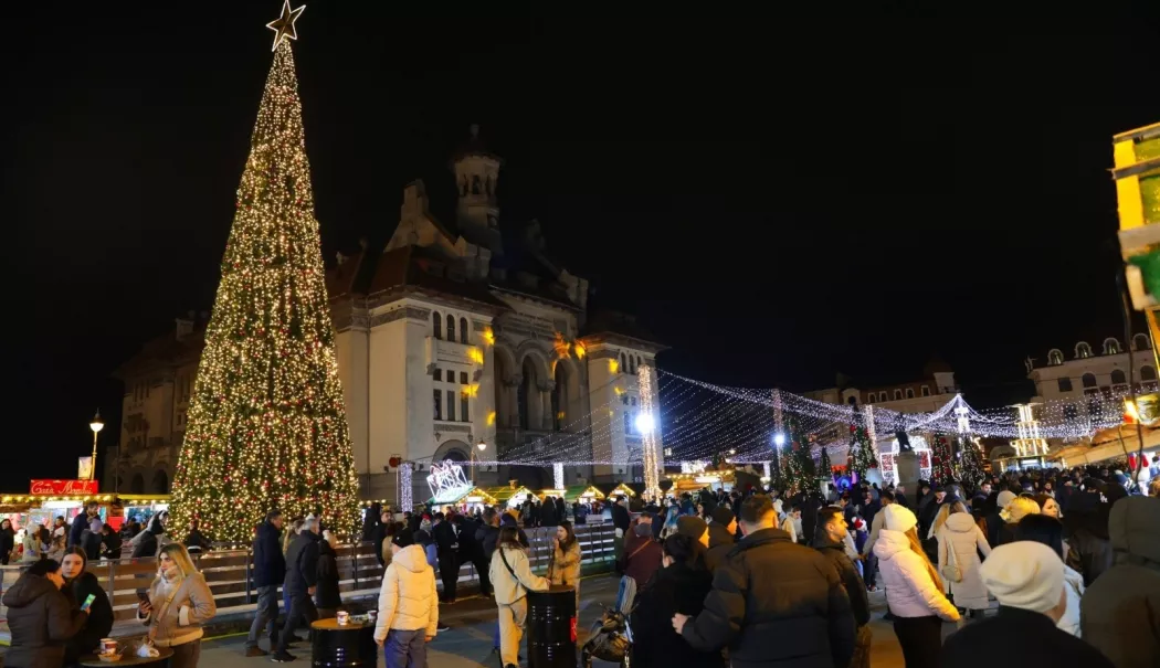 Târgul de Crăciun din Piața Ovidiu va fi închis din cauza condițiilor meteo nefavorabile