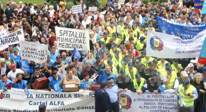 2.000 de sindicaliști și pensionari constănțeni au strigat 