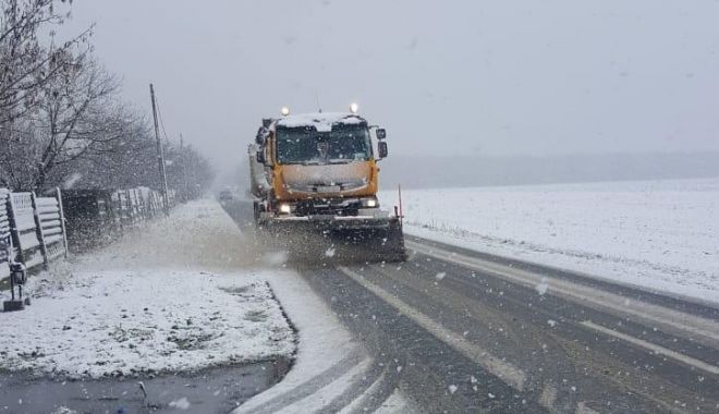 Ninge în județul Constanța. Drumarii acționează pe șosele - 8485aeb0e2244ec9afcbdaf854ecb592-1610184185.jpg