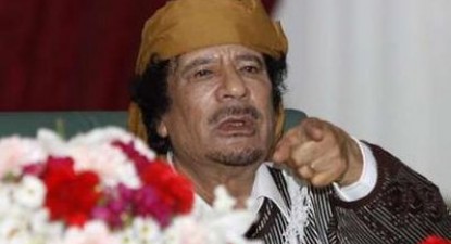 Muammar Kadhafi amenință cu 