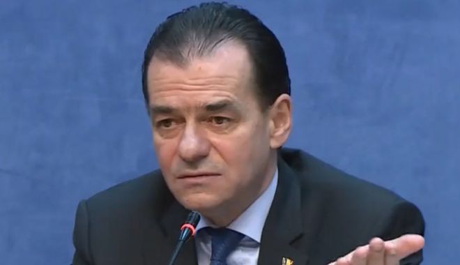 Premierul Ludovic Orban: 