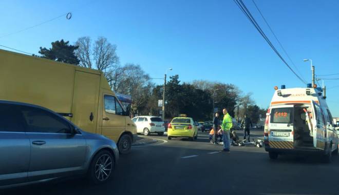 Accident rutier  pe bd. IC Brătianu. Victimă, un biciclist! - acc-1450799664.jpg