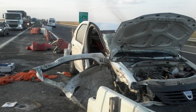 Soția jandarmului care a provocat accidentul de pe A4 A MURIT ÎN SPITAL - accident-1374134450.jpg