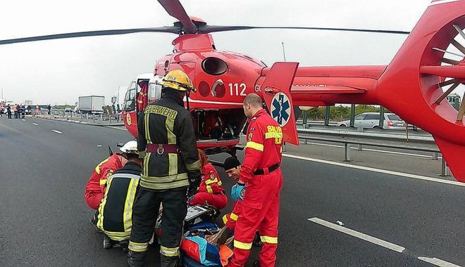 Accident grav pe A1. A fost solicitat un elicopter SMURD - accident-1557763013.jpg