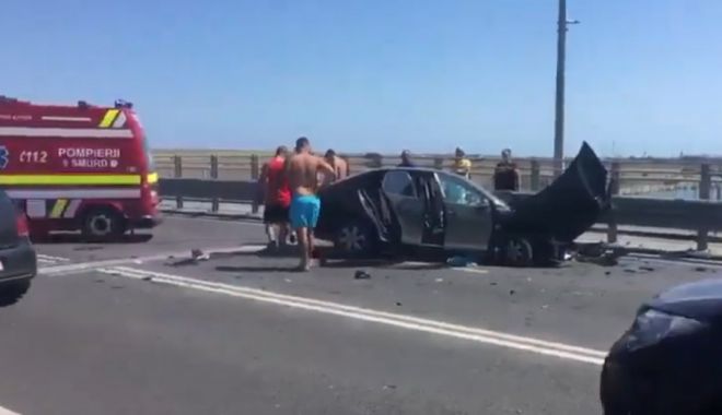 Accident cu patru victime, pe Podul Agigea. Răniții au ajuns la spital - accident-1565299139.jpg