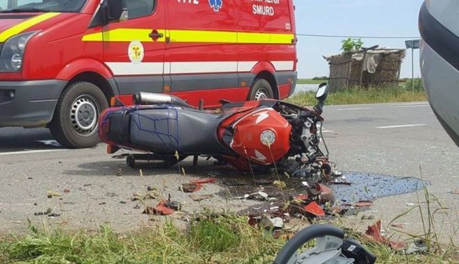 Motociclist rănit grav, într-un accident în județul Constanța - accident-1582488681.jpg