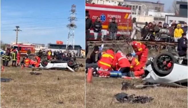 Spectator rănit grav la o cursă de mașini în Brașov