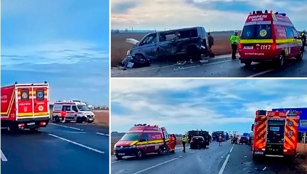 ACCIDENT DE MICROBUZ! Şapte copii, transportaţi la spital. A fost activat Planul Roşu de intervenţie
