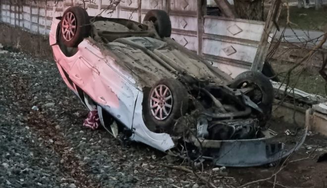 Accident rutier la Cobadin. Un tânăr de 19 ani a ajuns la spital