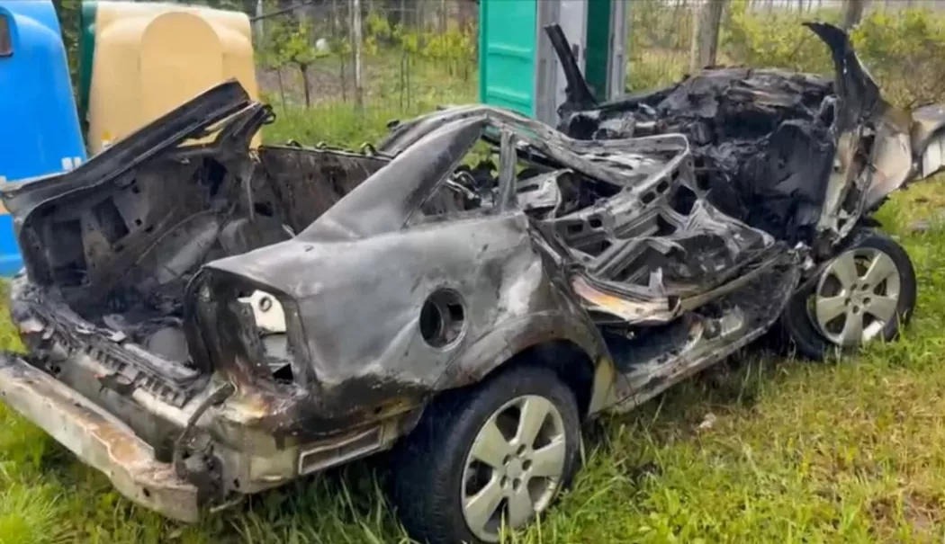 Filmul accidentului în care doi tineri au murit arşi de vii. Martorii spun că ar fi făcut "liniuţe"