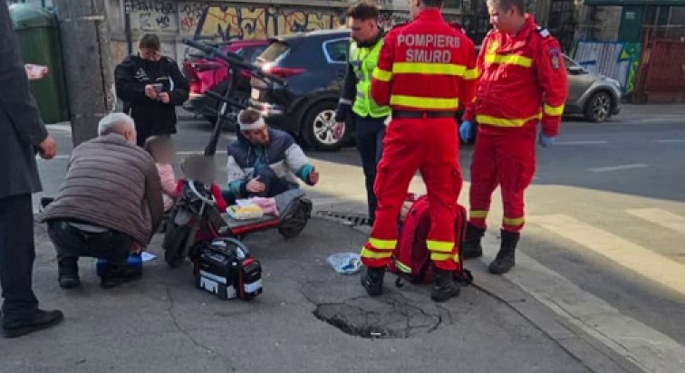 Trafic blocat temporar după ce Ilan Laufer și copiii au fost implicați într-un accident pe trotinetă - accident-buc-1773736648.webp