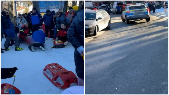 Adolescent lovit în spate cu sania de un turist, pe o pârtie aglomerată. Vinovatul a fugit fără ca măcar să sune la 112 - accident-partie-1735836599.jpg