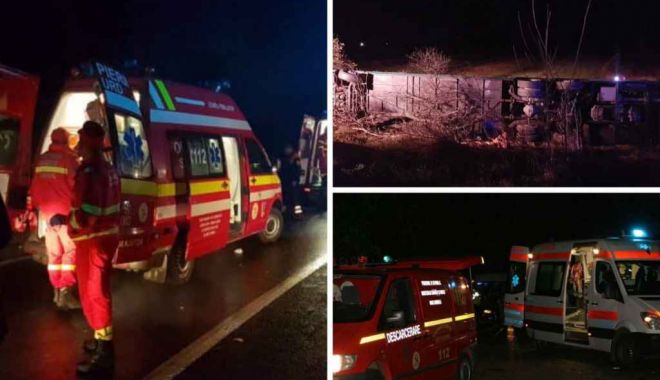 Plan roșu de intervenție: O persoană a murit și 23 au ajuns la spital după ce un autocar care venea din Spania s-a răsturnat pe DN7 - accidentdeautocar1024x614-1540800998.jpg