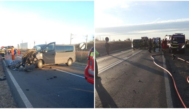 Trei persoane decedate şi opt rănite, în urma unui accident produs între un microbuz şi un autoturism - accidentgalatimicrobuzmasinapomp-1699860995.jpg
