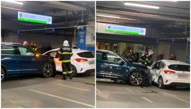Accident rutier cu cinci mașini implicate, în parcare la mall! Două victime! - accidentmall0e465326-1648915461.jpg
