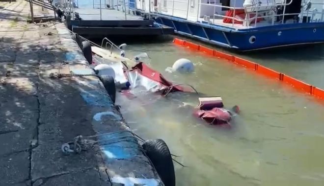 Accident naval în portul Sulina. Un remorcher a lovit cinci nave, două s-au scufundat