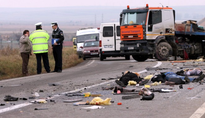 Tragic accident rutier pe 